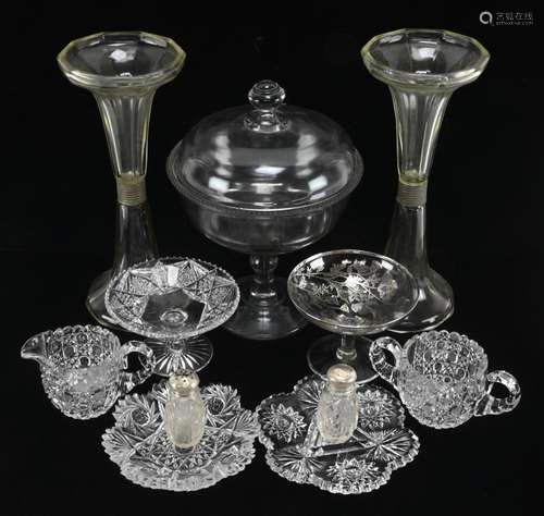 Estate Group of Glassware Cut Glass