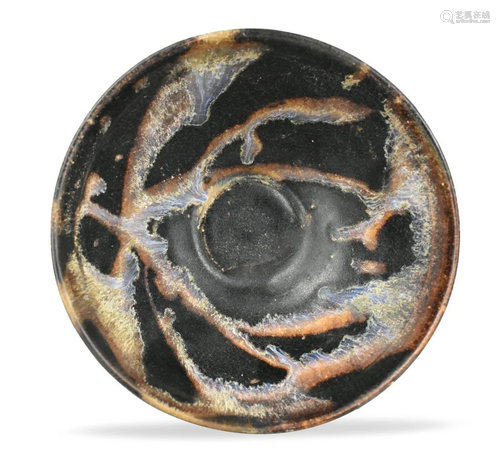 Chinese Jizhou Black Splash Glazed Bowl, Song D.