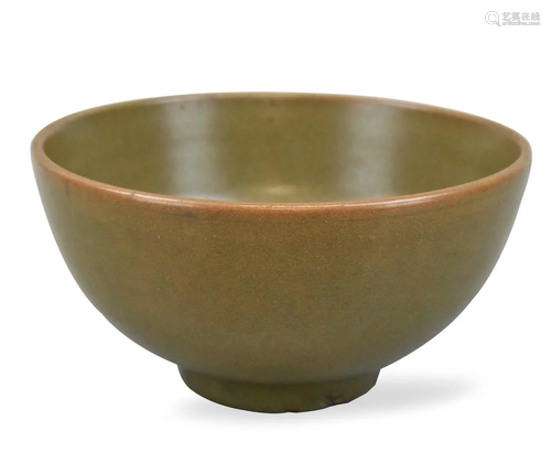 Chinese Longquan Ware Celadon Glazed Bowl, Ming D.