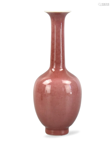 Chinese Peach Blossom Glazed Vase ,19th C.