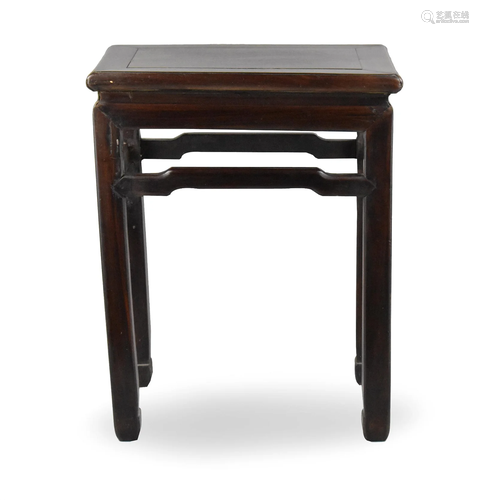 Small Chinese Hardwood Table,Qing D.