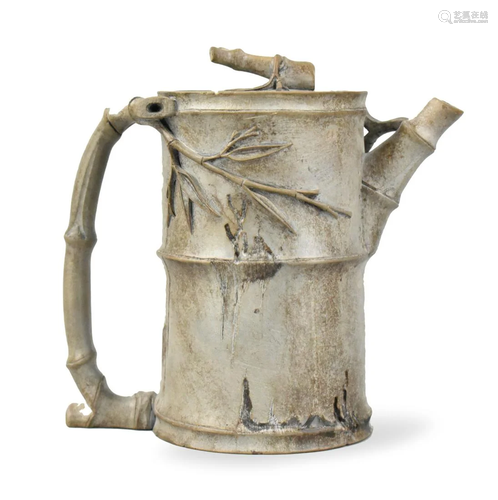 Chinese Bamboo Theme Zisha Teapot