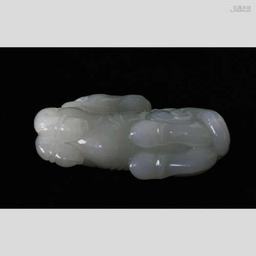 A white jade figure