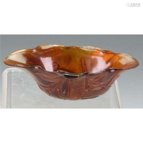 Chinese amber wine cup