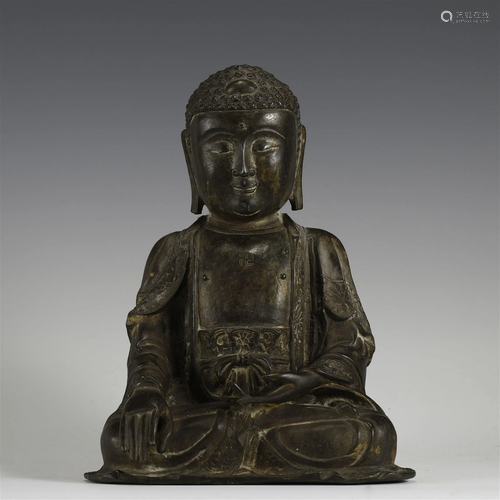 MING SHAKYAMUNI BRONZE BUDDHA