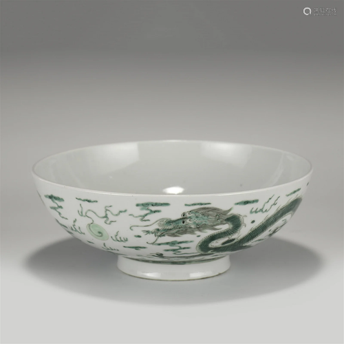 DAOGUANG GREEN GLAZED BOWL