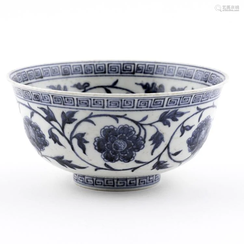 MING BLUE & WHITE BOWL