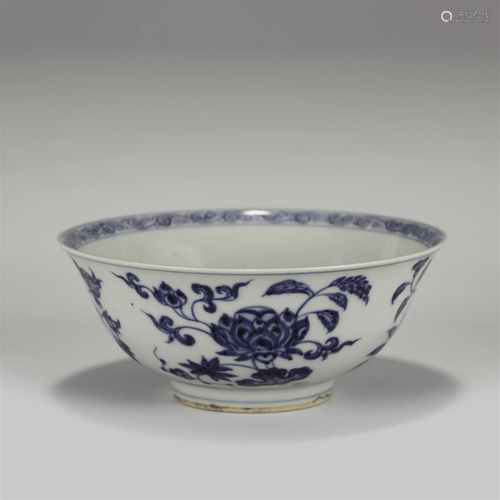 DAMING XUANDE BLUE & WHITE BOWL