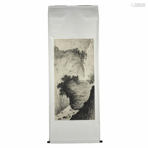 CHINESE LANDSCAPE PAINTING SCROLL