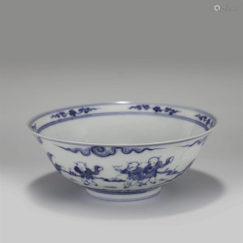 MING CHENGHUA BLUE & WHITE BOWL