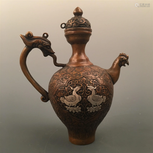 Chinese Bronze Picther