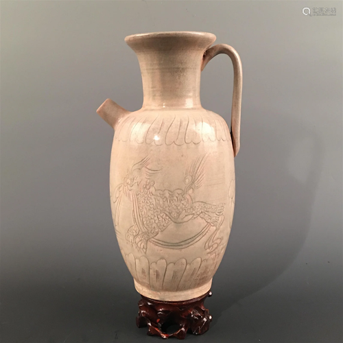 Chinese Yaozhou Kiln 'Dragon' Pitcher