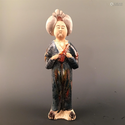 Chinese Tang Style Sancai Beauty Figure