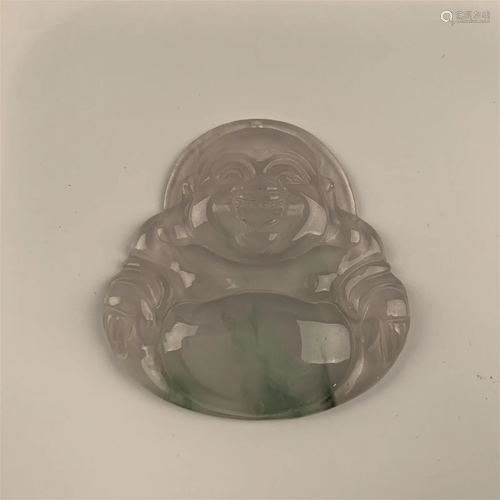 Chinese Jadeite Pendaut of Buddha