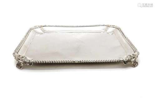 A silver tray