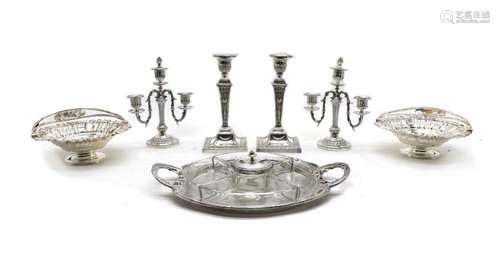 A large quantity of Victorian and later silver plated tablew...