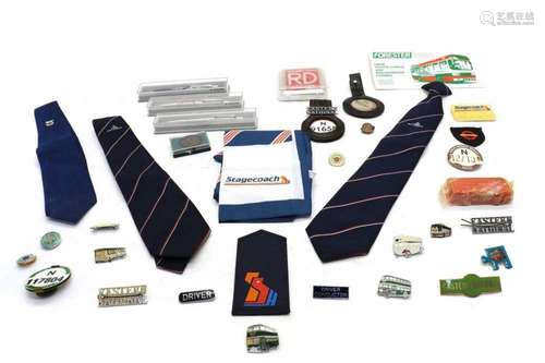 A collection of transport memorabilia,