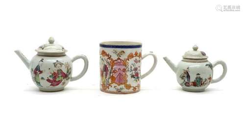 A collection of Chinese famille rose porcelain,