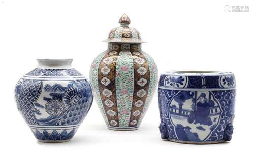 A Chinese blue and white censer,