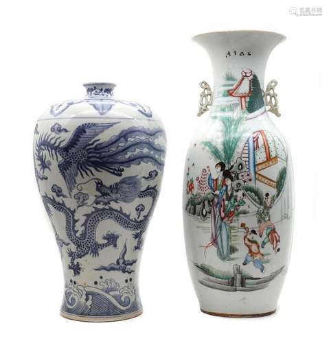 A Chinese qianjiang vase,