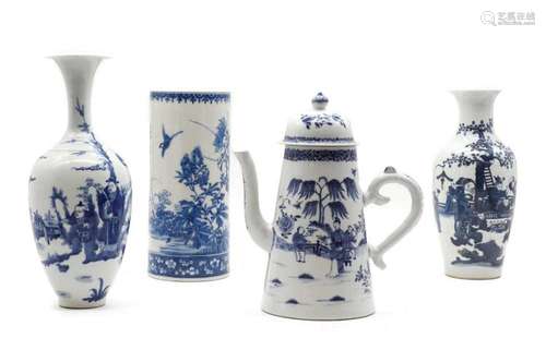 A collection of Chinese and Japanese blue and white,