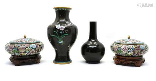 A collection of Chinese cloisonne,