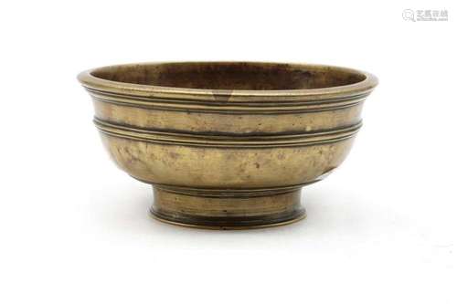 A Chinese bronze bowl