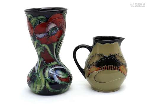 A Moorcroft pottery Helen pattern trial vase,