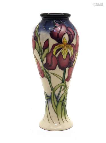 A Moorcroft pottery Silver Salute vase,