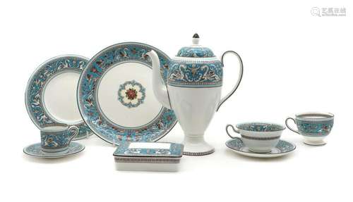 A Wedgewood 'Florentine' pattern part dinner and tea...