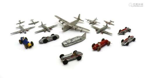 A collection of aviation Dinky Toys,