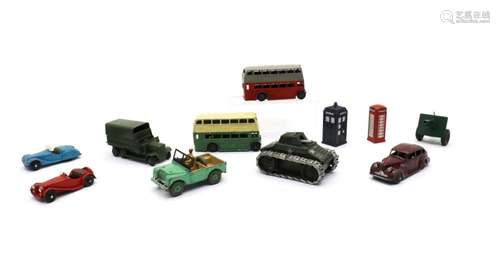 A collection of Dinky Toys,