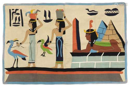 An Egyptian quilted textile panel,