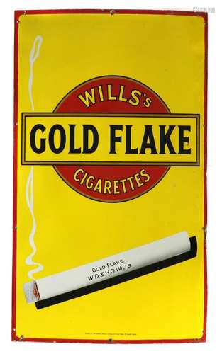 An enamel advertising sign,