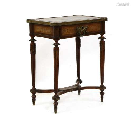 A French petit bureau plat,