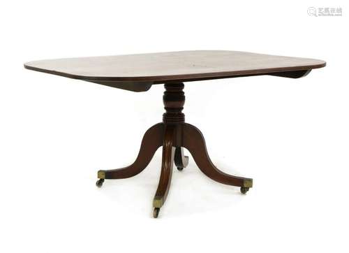 A Regency mahogany breakfast table,