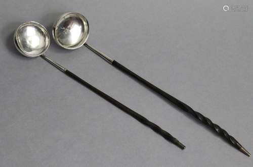 A Scottish William IV silver punch ladle with plain circular...