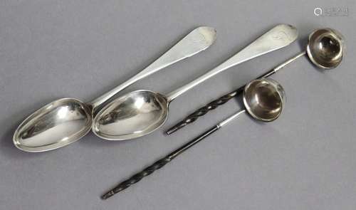 A pair of Scottish George III silver Old English tablespoons...