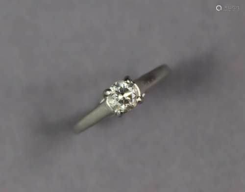 A diamond solitaire, the brilliant-cut stone approx. 0.3 car...