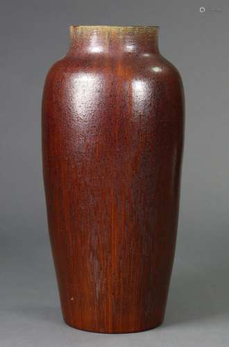 An early 20th century PILKINGTON POTTERY FLAMBE GLAZED LARGE...