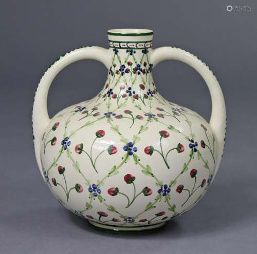 An early 20th century LIBERTY’S TWO-HANDLED POTTERY VASE, pa...