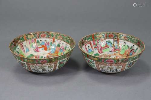 A PAIR OF 19th century CHINESE EXPORT PORCELAIN “CANTON FAMI...