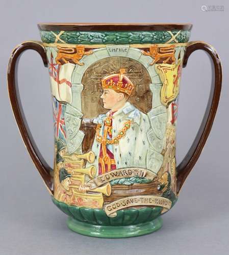 A Royal Doulton limited edition loving cup commemorating the...