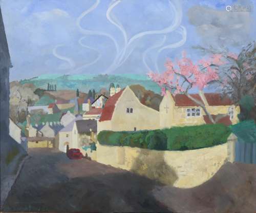 ALAN BROUGHTON (British, 20th century) A view of Batheaston ...