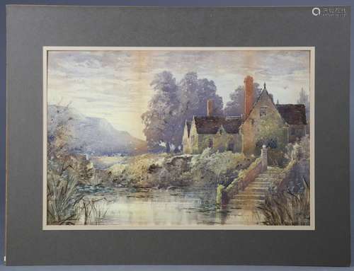 ENGLISH SCHOOL, late 19th century. A watercolour painting of...