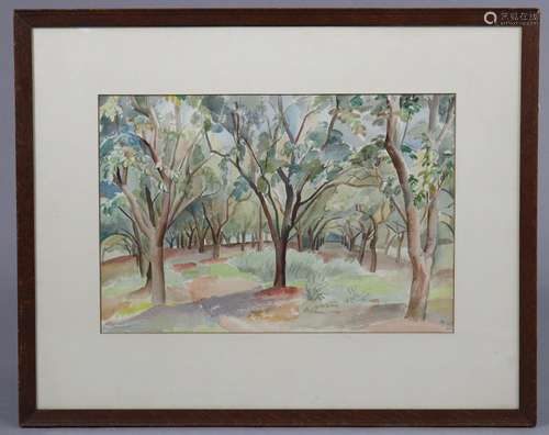 ALICE MARGARET COATS (1905-1978). An extensive wooded landsc...