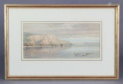 SAMUEL PHILIPS JACKSON, R.W.S. (1830-1904). A seascape at lo...