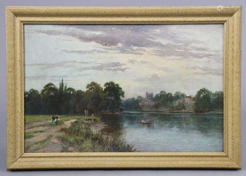 R. ALLAN (fl. 1900s). A pair of Thames river landscapes “Twi...