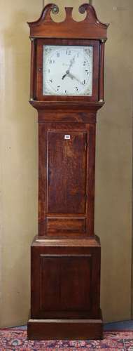 A late 18th/early 19th century provincial longcase clock, th...