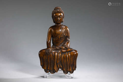 Aloe wood Buddha in Qing Dynasty